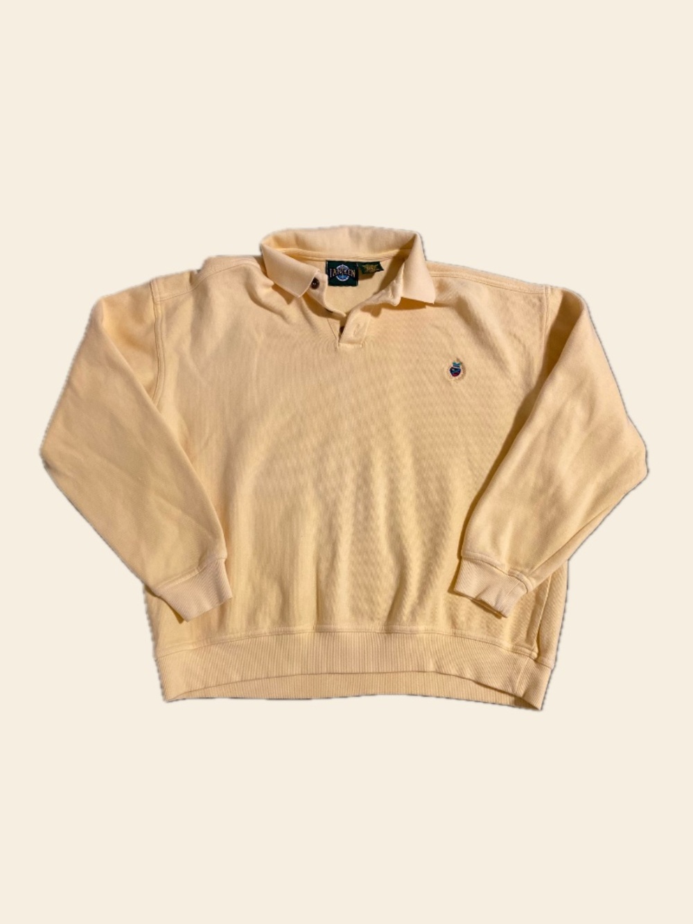 Vintage Jantzen Butter Yellow Sweater
